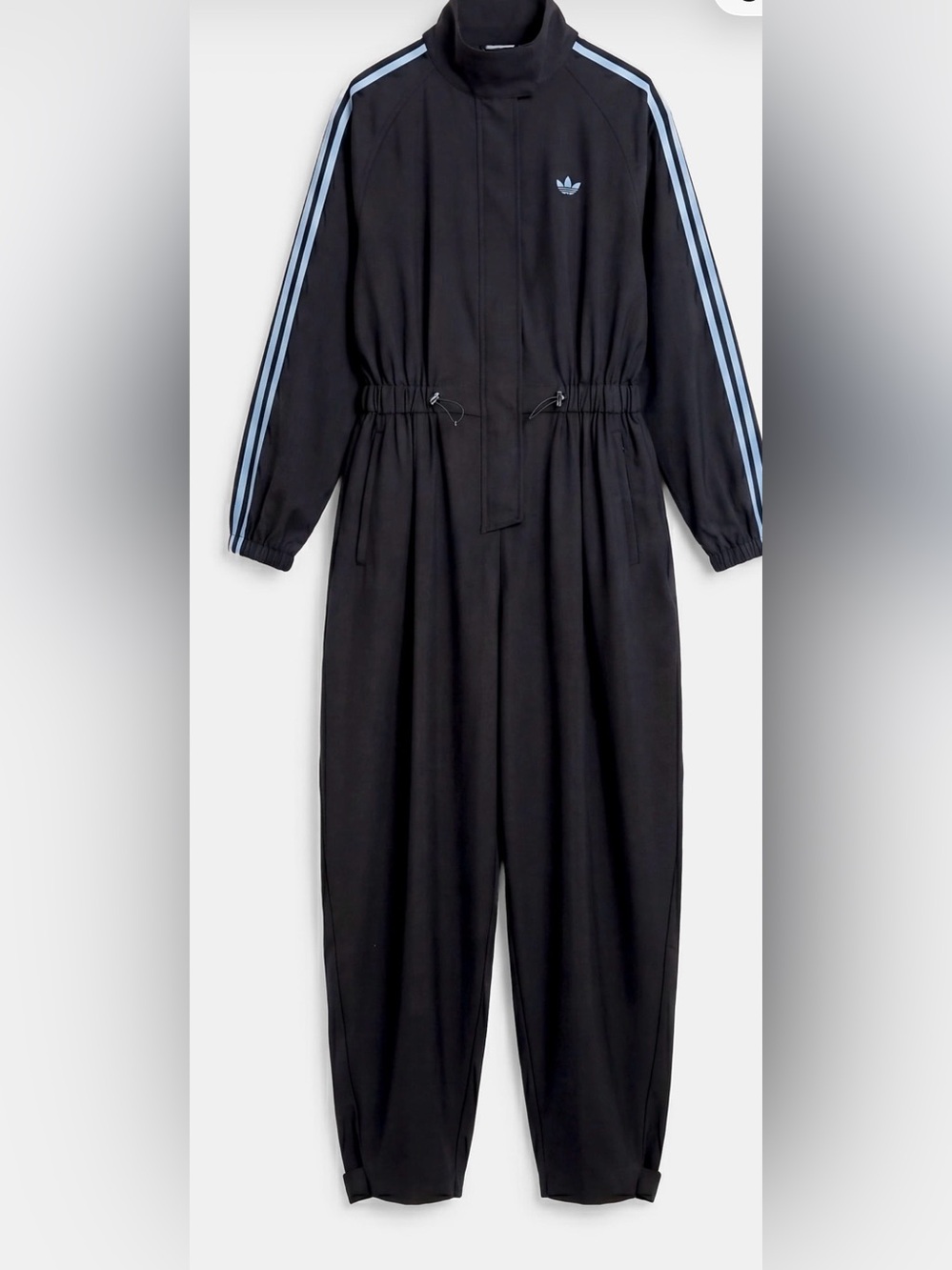 Asos x adidas Originals Grey Jumpsuit with Light Blue Stripes LIMITED